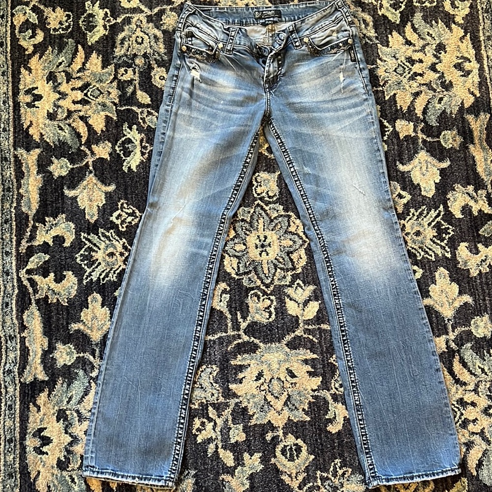 Silver Jeans Suki Mid baby Boot. Size 30/33.